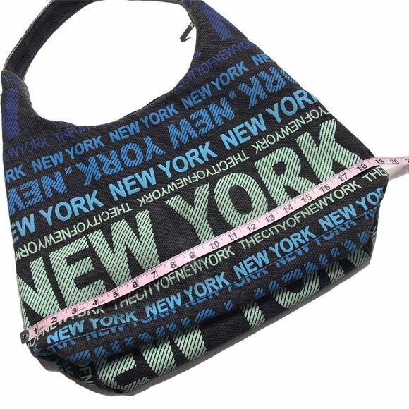 Robin Ruth New York Large Canvas Bag Tote Zip Closure - Picture 11 of 16